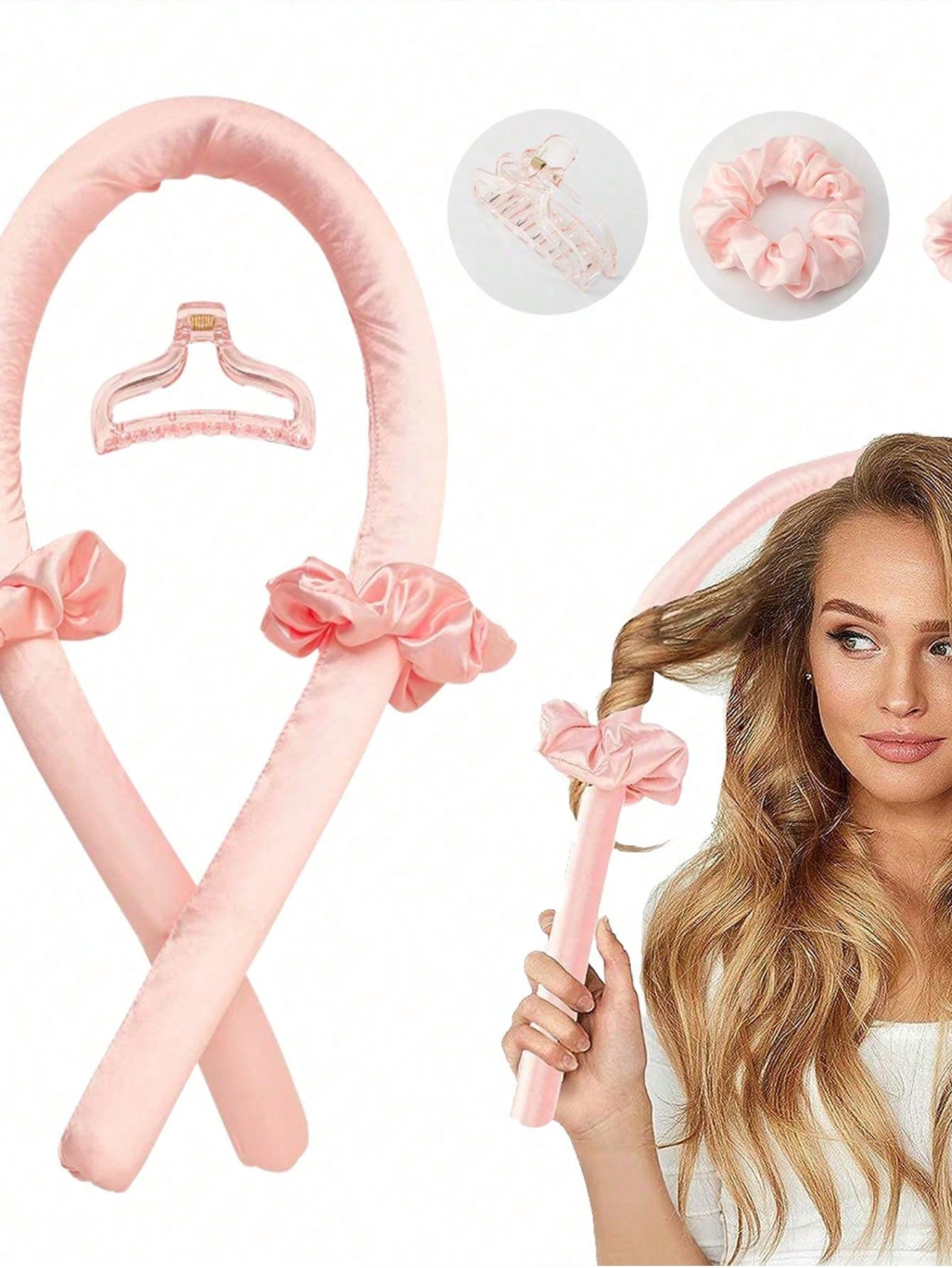 Heatless Curling Rod Headband bundle